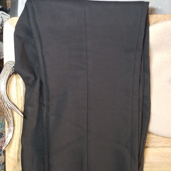 [SOLD] LOFT | 10P Marisa Straight Black Trousers - Picture 2 of 5